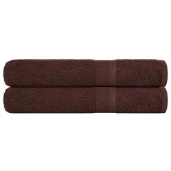Serviettes FROGN 2 pcs marron 100x200 cm 360 g/m² 553145553145