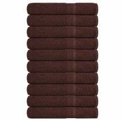 Serviettes de sauna FROGN 10 pcs marron 80x200 cm 360 g/m² 553146553146