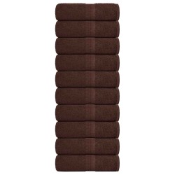 Serviettes d'invité FROGN 10 pcs marron 30x50 cm 360 g/m² 553153553153