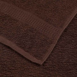 Serviettes d'invité FROGN 10 pcs marron 30x50 cm 360 g/m² 553153553153