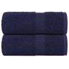 Serviettes de toilette FROGN 2 pièces Bleu marine 30x30 cm 360 g/m² 553155553155