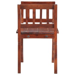 Banc 111 cm Bois d'acacia solide 553156553156