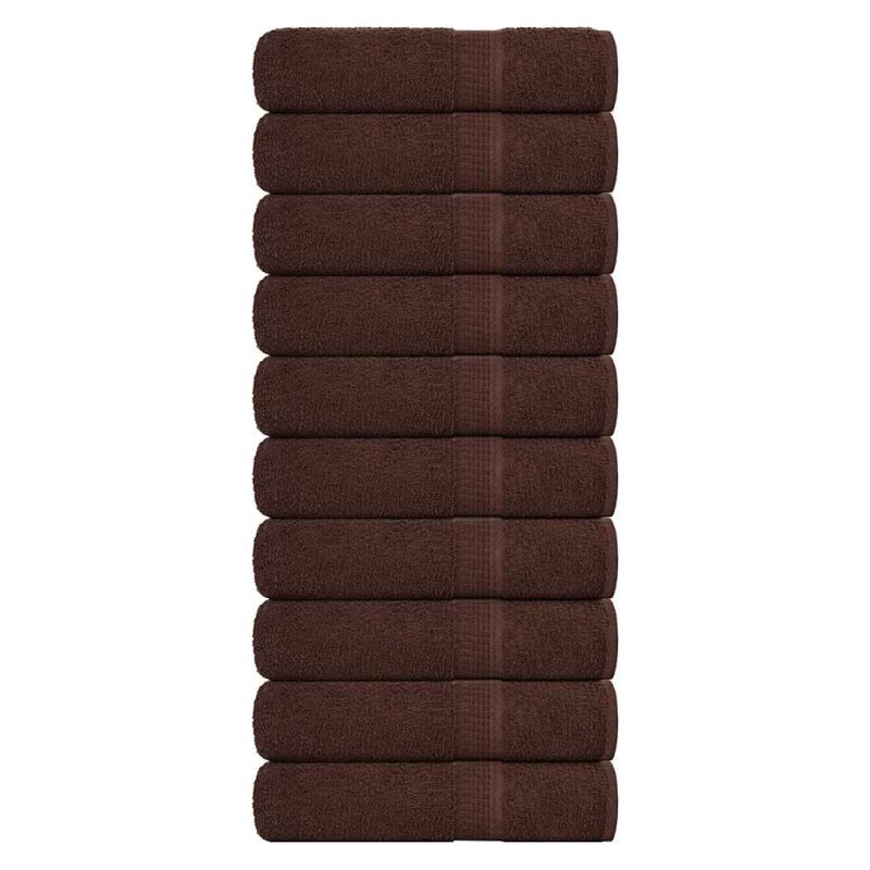 Serviettes de douche FROGN 10pcs marron 70x140 cm 360 g/m² 553159553159