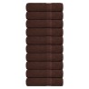 Serviettes de douche FROGN 10pcs marron 70x140 cm 360 g/m² 553159553159