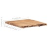 Dessus de table Bois d'acacia massif 58x(50-60)x3,8 cm 553162553162