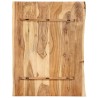 Dessus de table Bois d'acacia massif 80x(50-60)x2,5 cm 553163553163