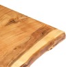 Dessus de table Bois d'acacia massif 80x(50-60)x3,8 cm 553164553164