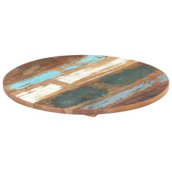 Dessus de table rond 50 cm 25-27 mm Bois de récupération solide 553171553171
