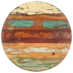 Dessus de table rond 50 cm 25-27 mm Bois de récupération solide 553171553171