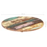 Dessus de table rond 50 cm 25-27 mm Bois de récupération solide 553171553171