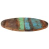 Dessus de table rond 60 cm 25-27 mm Bois de récupération solide 553172553172