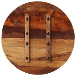 Dessus de table rond 60 cm 25-27 mm Bois de récupération solide 553172553172