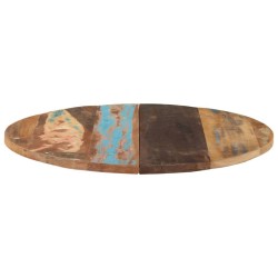 Dessus de table rond 80 cm 25-27 mm Bois de récupération solide 553173553173
