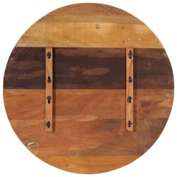 Dessus de table rond 80 cm 25-27 mm Bois de récupération solide 553173553173
