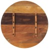 Dessus de table rond 80 cm 25-27 mm Bois de récupération solide 553173553173