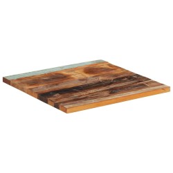 Dessus de table carré 60x60 cm 25-27 mm Bois de récupération 553174553174