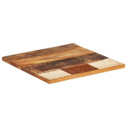 Dessus de table carré 60x60 cm 25-27 mm Bois de récupération 553174553174
