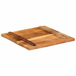 Dessus de table carré 60x60 cm 25-27 mm Bois de récupération 553174553174