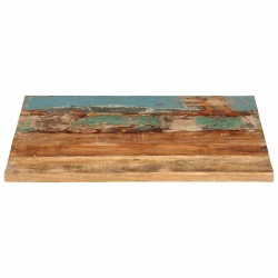Dessus de table rectangulaire 60x70 cm 25-27 mm Bois récupéré 553175553175