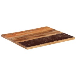 Dessus de table rectangulaire 60x70 cm 25-27 mm Bois récupéré 553175553175