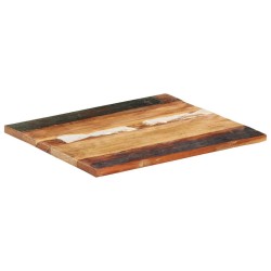 Dessus de table rectangulaire 60x70 cm 25-27 mm Bois récupéré 553175553175