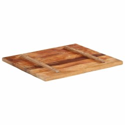 Dessus de table rectangulaire 60x70 cm 25-27 mm Bois récupéré 553175553175
