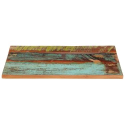 Dessus de table rectangulaire 60x80 cm 25-27 mm Bois récupéré 553177553177