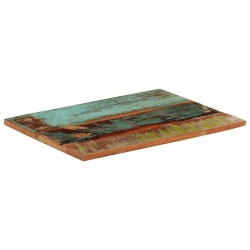 Dessus de table rectangulaire 60x80 cm 25-27 mm Bois récupéré 553177553177