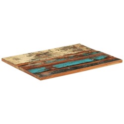 Dessus de table rectangulaire 60x80 cm 25-27 mm Bois récupéré 553177553177