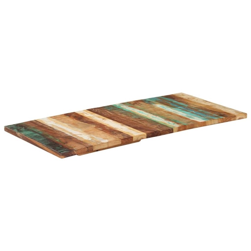  Dessus de table rectangulaire 60x120 cm 25-27 mm Bois récupéré 553180553180