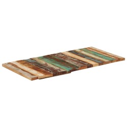  Dessus de table rectangulaire 60x120 cm 25-27 mm Bois récupéré 553180553180