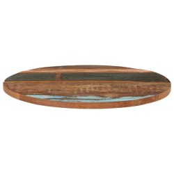 Dessus de table rond 70 cm 25-27 mm Bois de récupération solide 553184553184