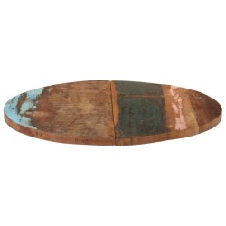 Dessus de table rond 70 cm 25-27 mm Bois de récupération solide 553184553184