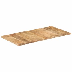 Dessus de table bois de manguier solide 25-27 mm 120x60 cm 553185553185
