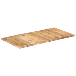 Dessus de table bois de manguier solide 25-27 mm 120x60 cm 553185553185