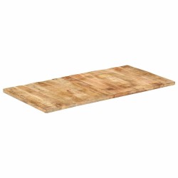Dessus de table bois de manguier solide 25-27 mm 120x60 cm 553185553185