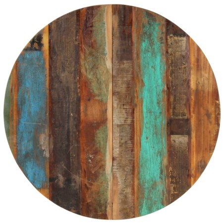 Dessus de table rond 80 cm 15-16 mm Bois de récupération 553186553186