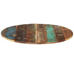 Dessus de table rond 80 cm 15-16 mm Bois de récupération 553186553186