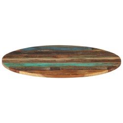 Dessus de table rond 80 cm 15-16 mm Bois de récupération 553186553186