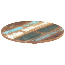 Dessus de table rond 40 cm 25-27 mm Bois de récupération solide 553187553187