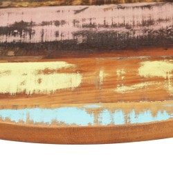 Dessus de table rond 40 cm 25-27 mm Bois de récupération solide 553187553187