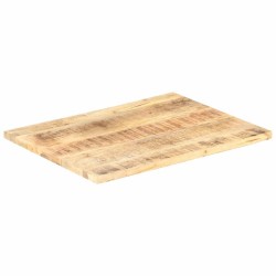 Dessus de table Bois de manguier solide 25-27 mm 70x60 cm 553195553195