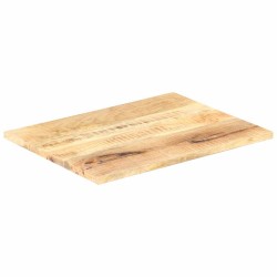Dessus de table Bois de manguier solide 25-27 mm 80x60 cm 553196553196
