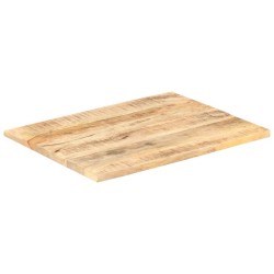 Dessus de table Bois de manguier solide 25-27 mm 80x60 cm 553196553196