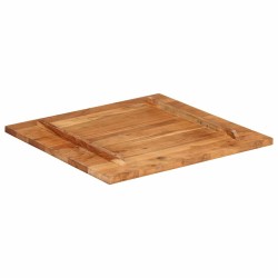 Dessus de table bois massif d'acacia 25-27 mm 70x70 cm 553202553202