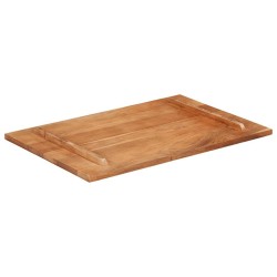 Dessus de table bois massif d'acacia 25-27 mm 60x90 cm 553214553214