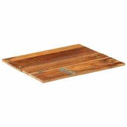 Dessus de table rectangulaire 60x70 cm 15-16 mm Bois récupéré 553216553216