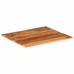 Dessus de table rectangulaire 60x70 cm 15-16 mm Bois récupéré 553216553216