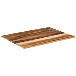 Dessus de table rectangulaire 60x80 cm 15-16 mm Bois récupéré 553217553217