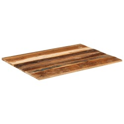 Dessus de table rectangulaire 60x80 cm 15-16 mm Bois récupéré 553217553217